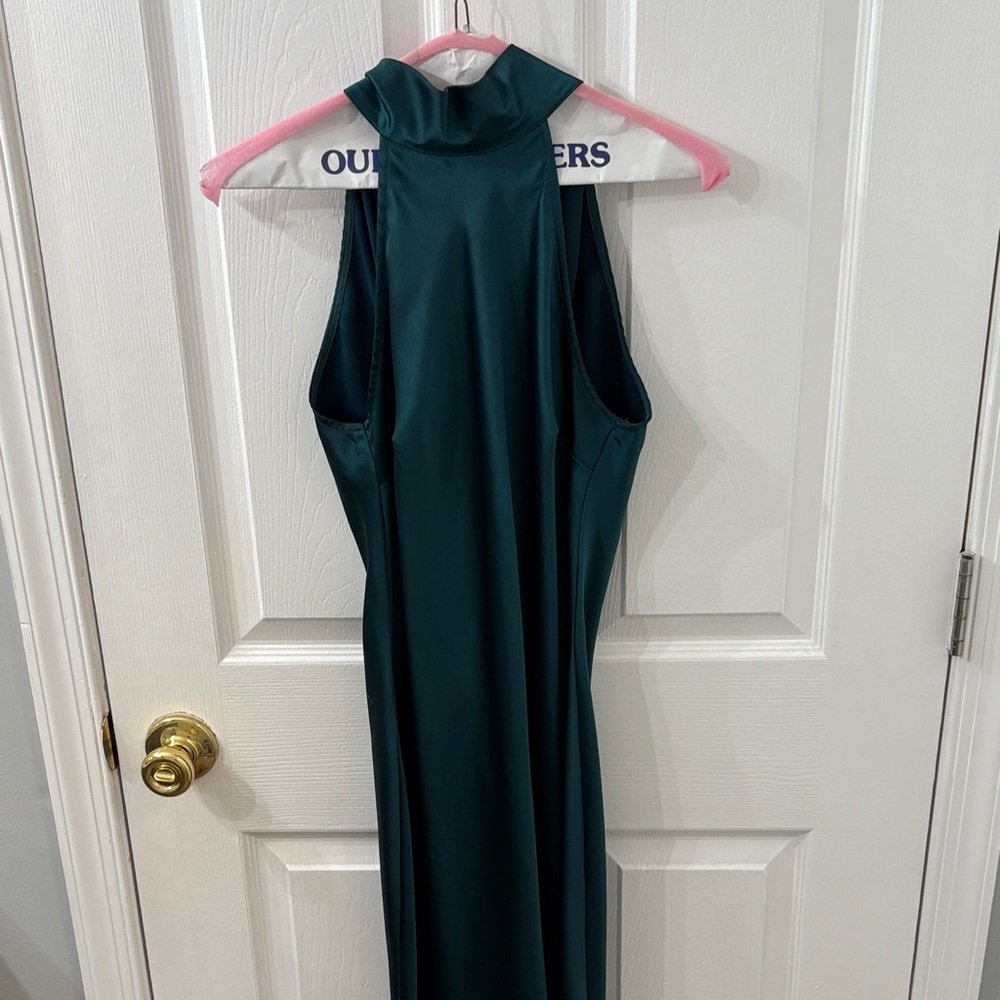 Steve Madden Dark Green High-Neck Dress